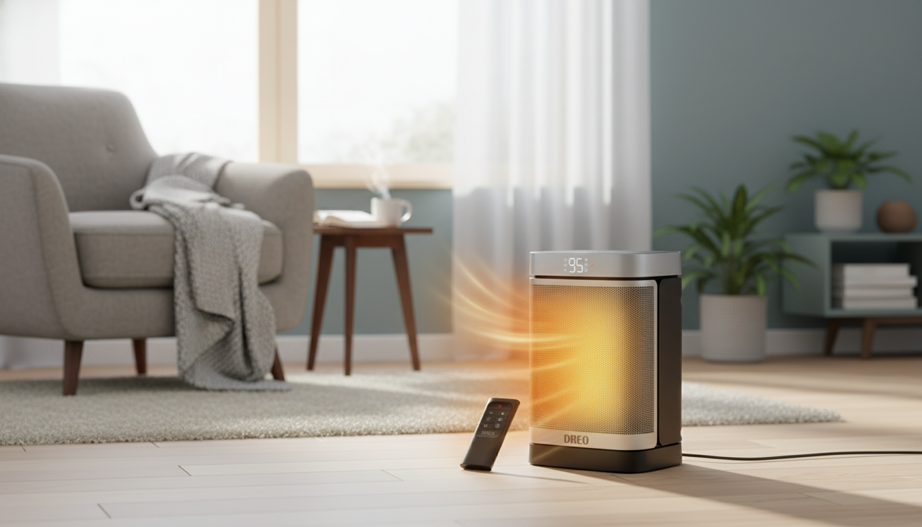 1500W Oscillating Heater with Remote & Thermostat Guide