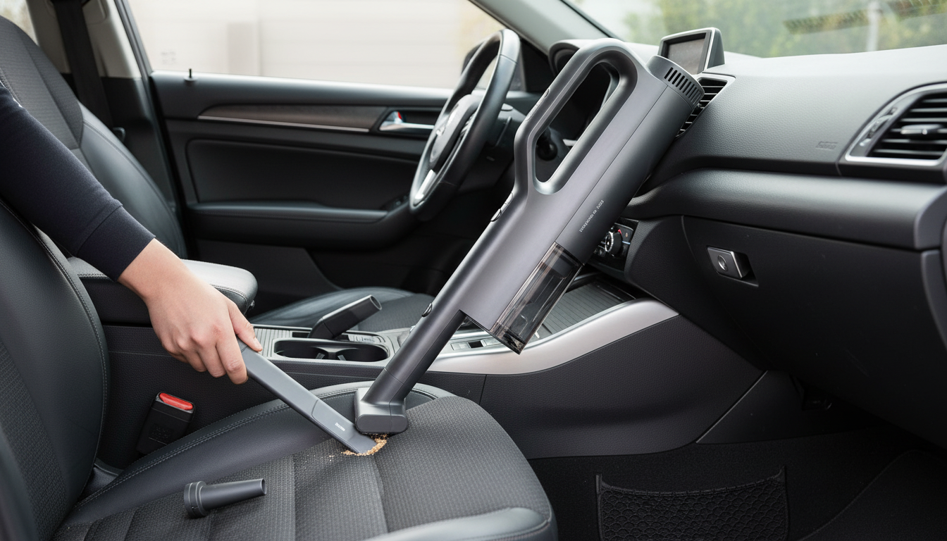 21kPa Cordless Car Vacuum: Fast Charging, Deep Clean