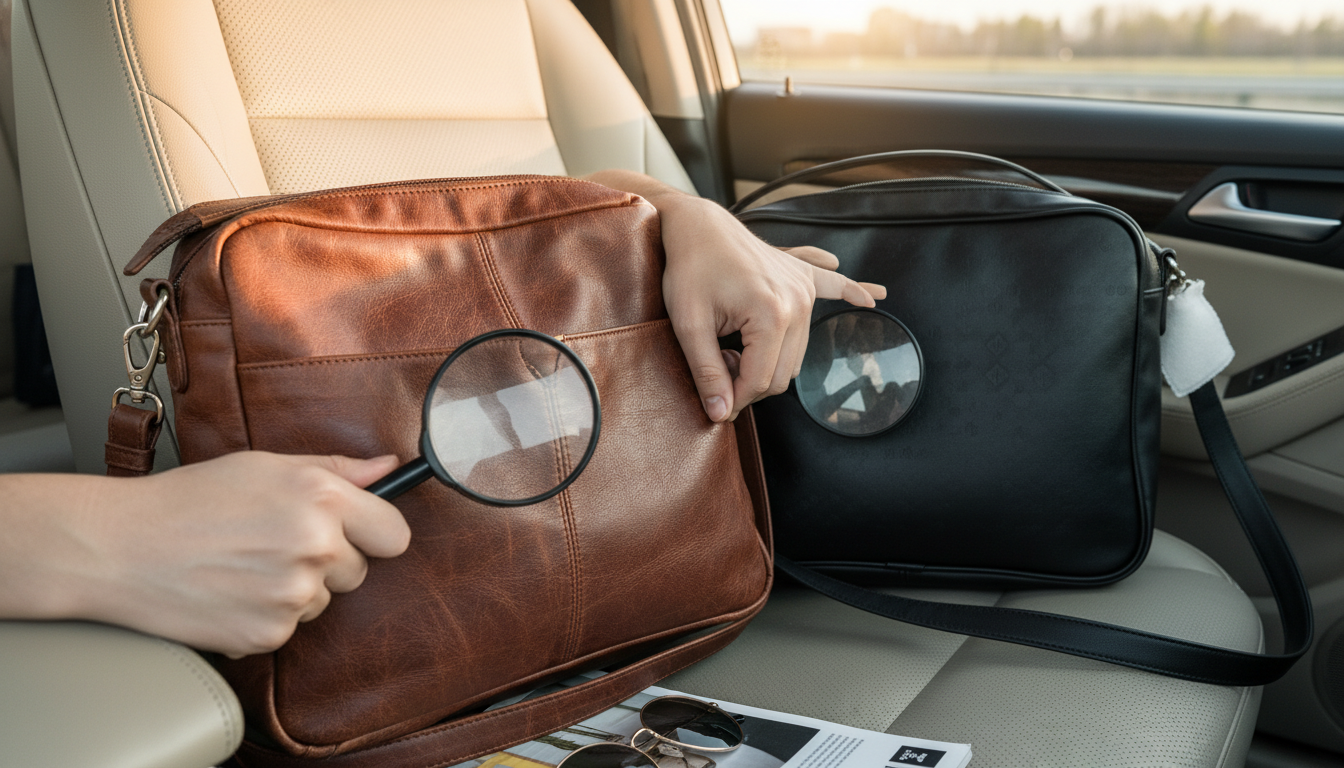Real vs Faux Leather Crossbody Bags: 5 Easy Checks