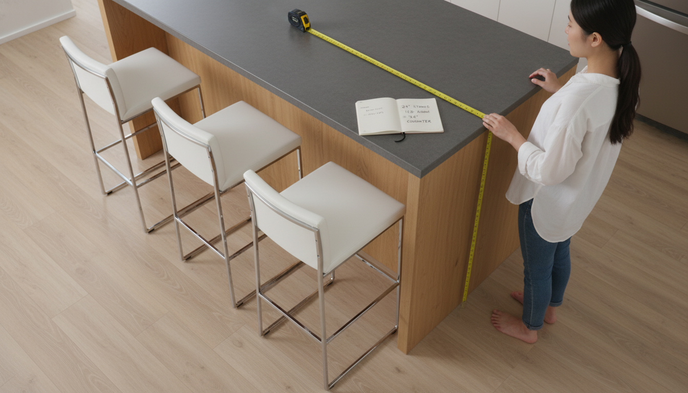 24-Inch Counter Stools for 34–36 Inch Counters: Fit Guide