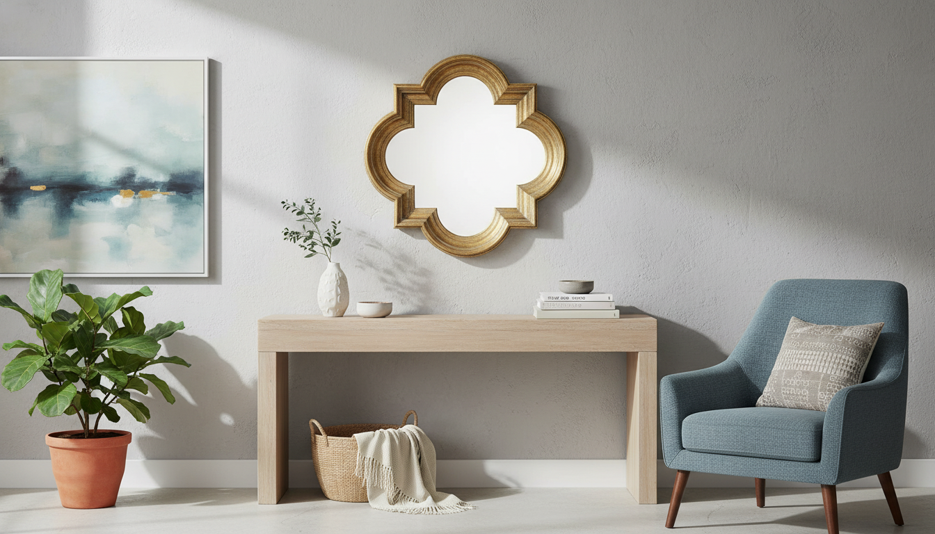 Irregular Wall Mirror Styling & Hanging Tips for Modern Rooms
