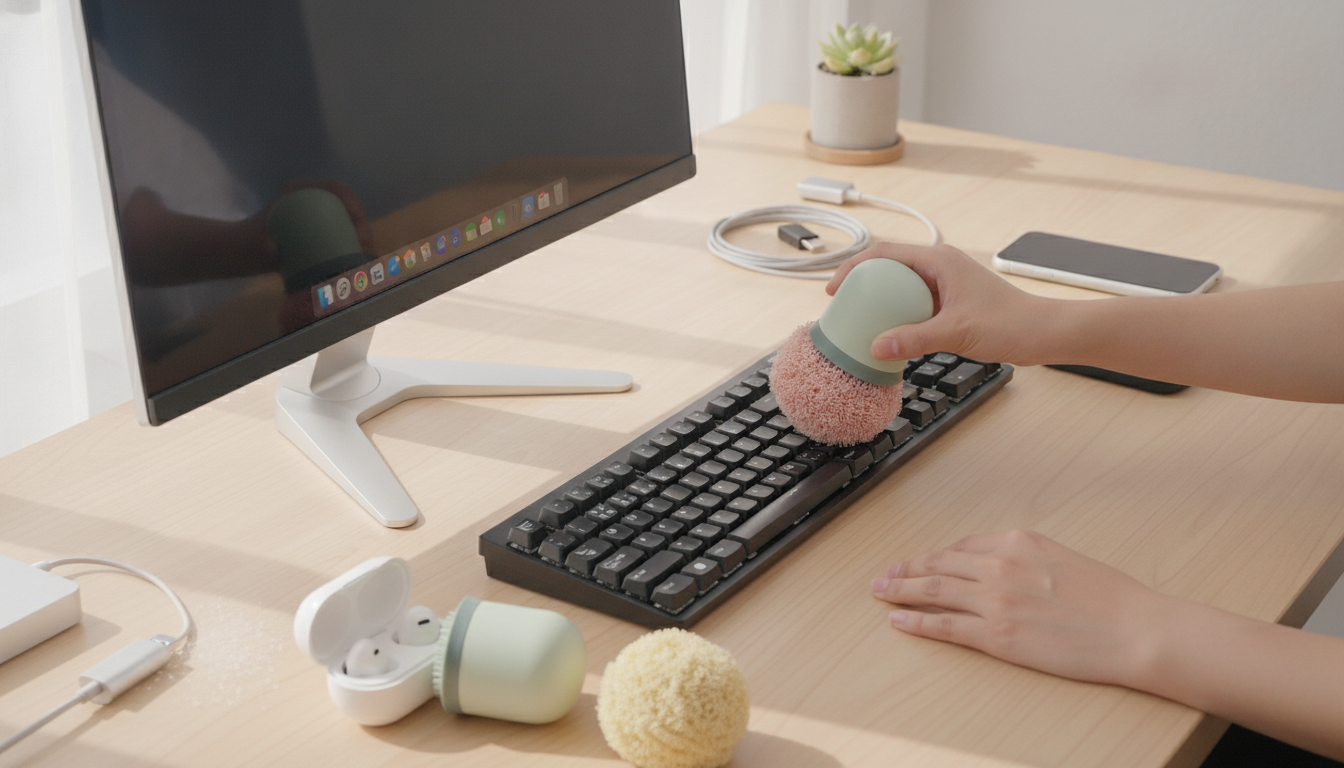 Nano Cleaning Ball Brush Set: Keyboard & Screen Detail Kit