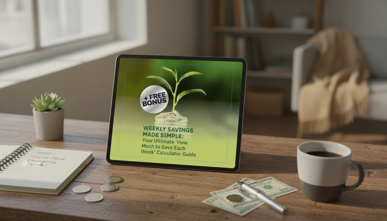Weekly Savings Calculator: Set a Goal and Track Progress