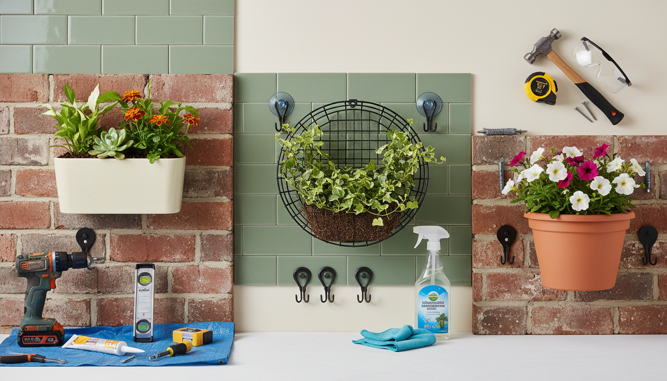 Hang a Wall Planter on Tile or Brick: 3 Safe Methods