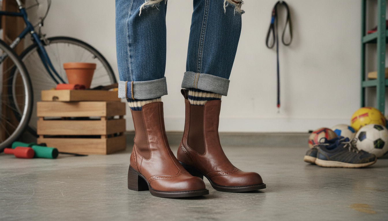Chunky Chelsea Boots Outfit Ideas for Women